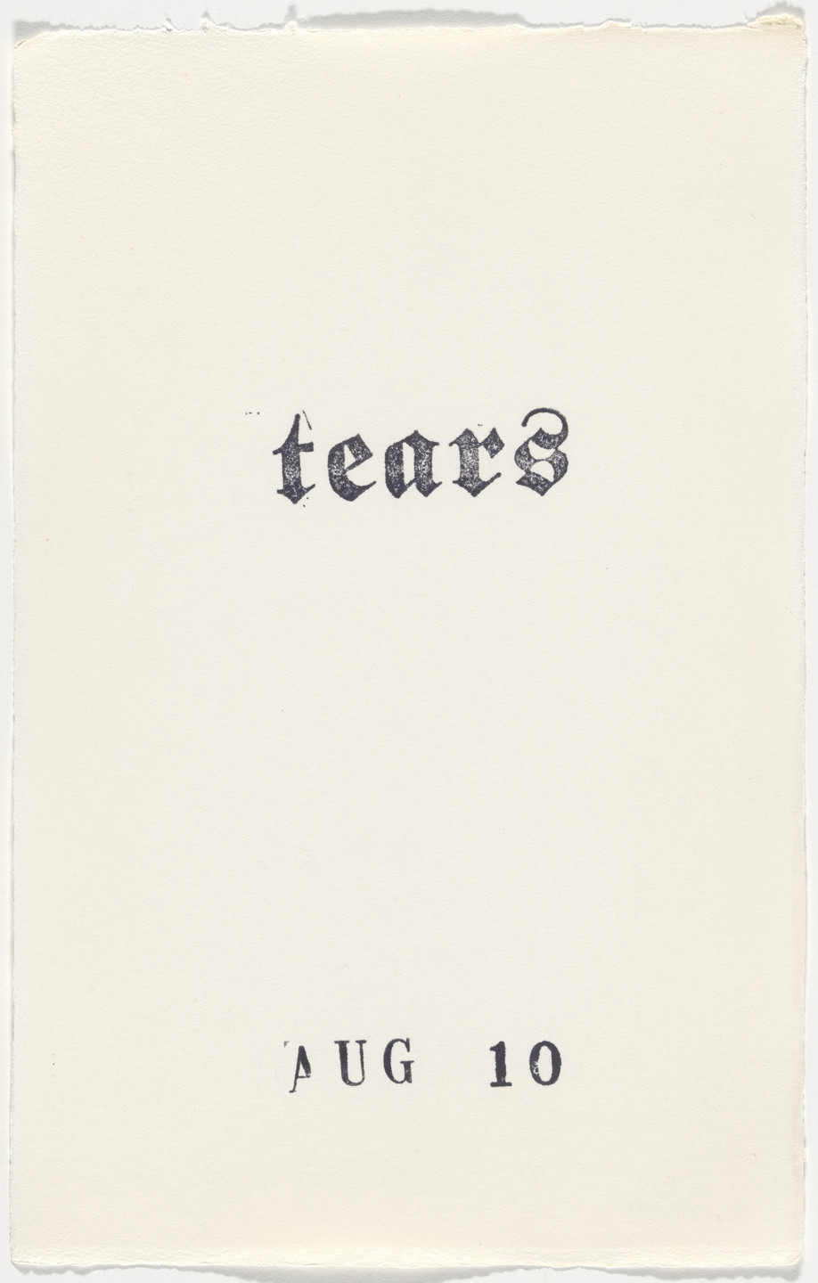 Kiki Smith. Untitled (Book of Hours). 1986–2003