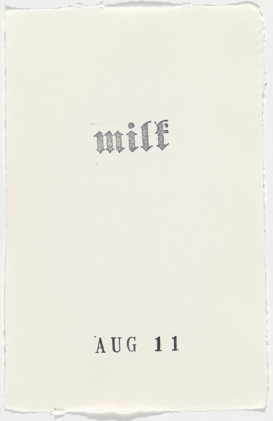 Kiki Smith. Untitled (Book of Hours). 1986–2003