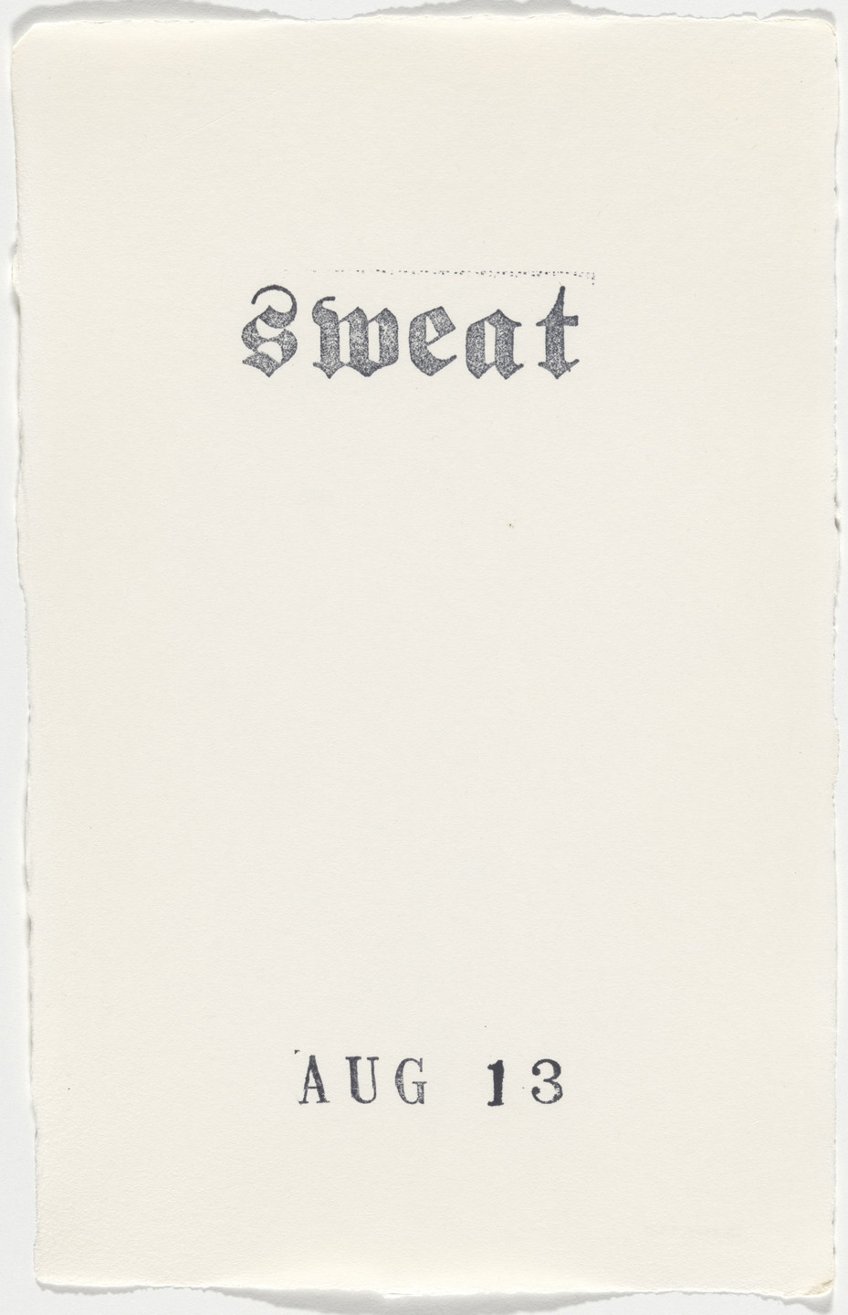 Kiki Smith. Untitled (Book of Hours). 1986–2003