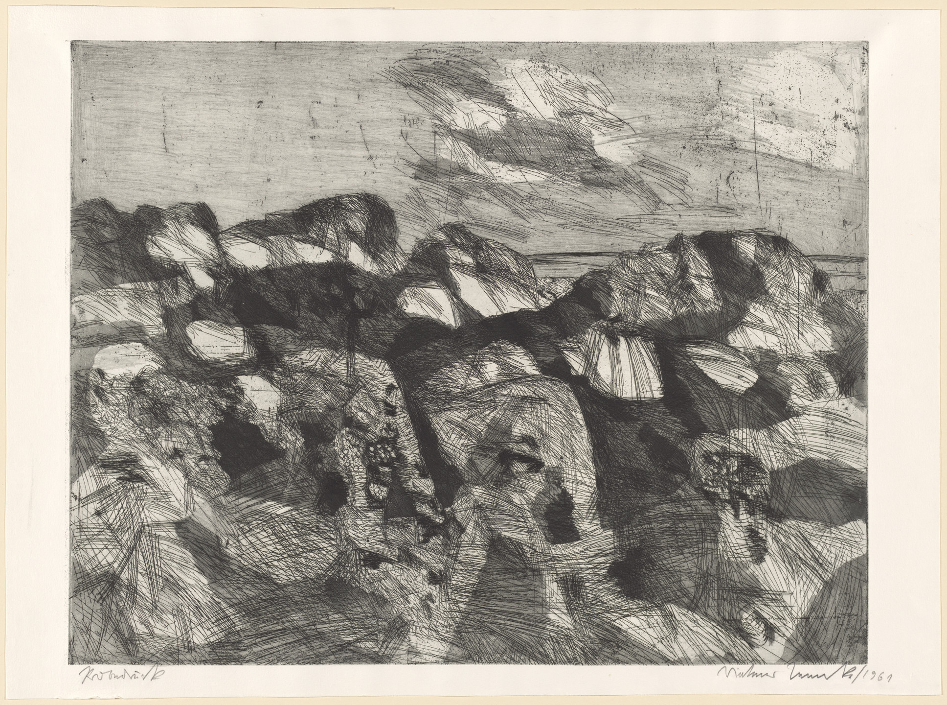 Dietmar Lemke. Dune Landscape II (Dünenlandschaft II). 1961