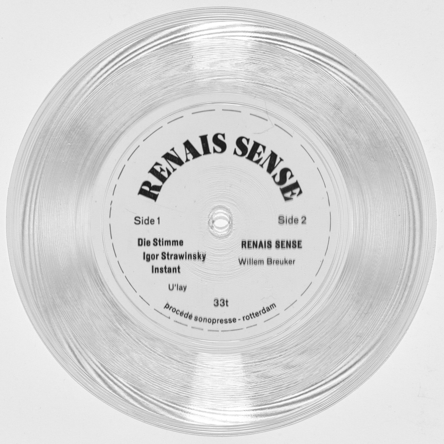 Ulay, Willem Breuker. Renais Sense. 1976
