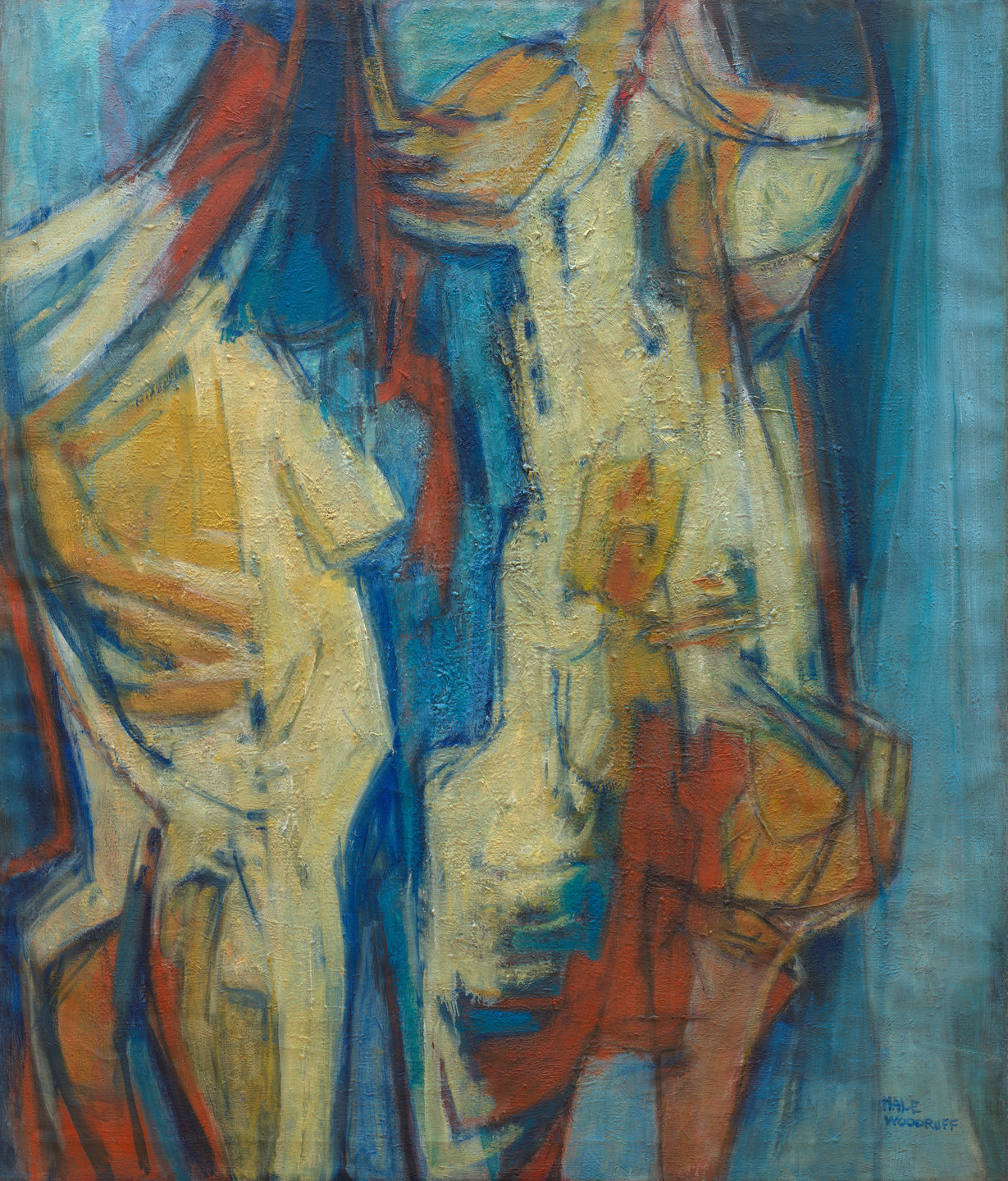 Hale Woodruff. Two Torsos. c. 1977