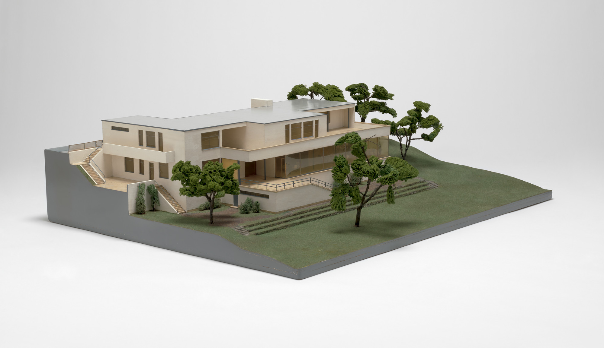 Ludwig Mies van der Rohe. Tugendhat House, Brno, Czechoslovakia (Model of final version). 1928-1930