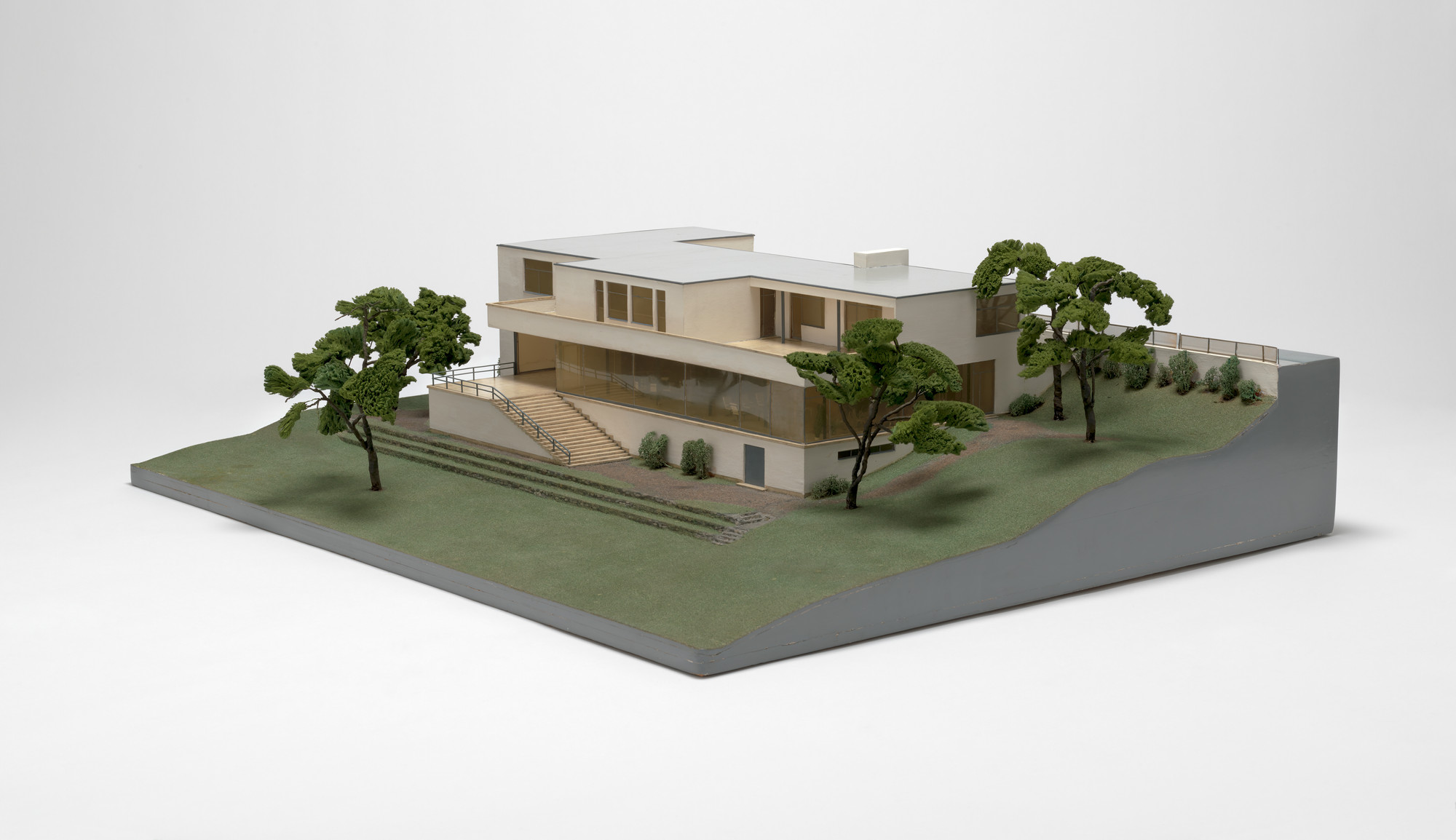 Ludwig Mies van der Rohe. Tugendhat House, Brno, Czechoslovakia (Model of final version). 1928-1930