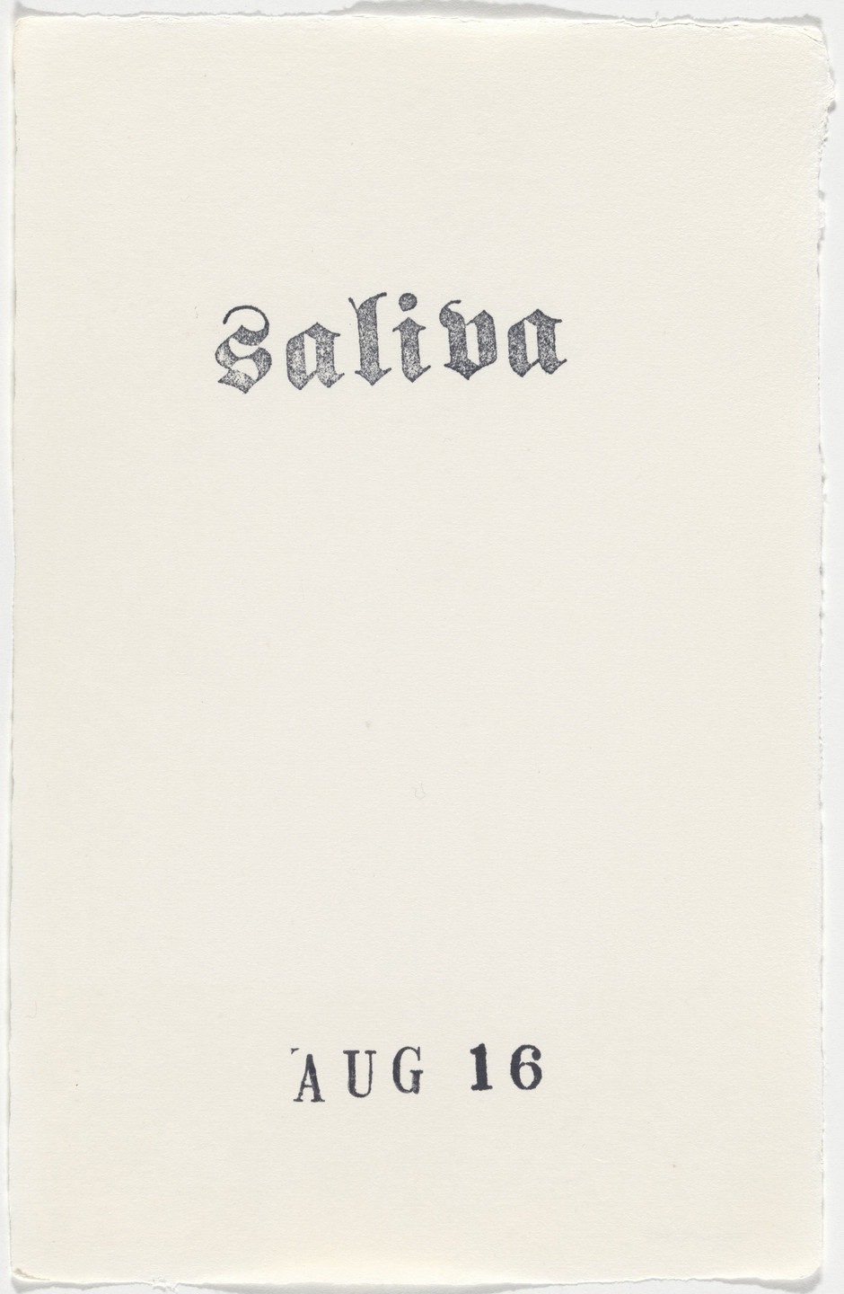 Kiki Smith. Untitled (Book of Hours). 1986–2003