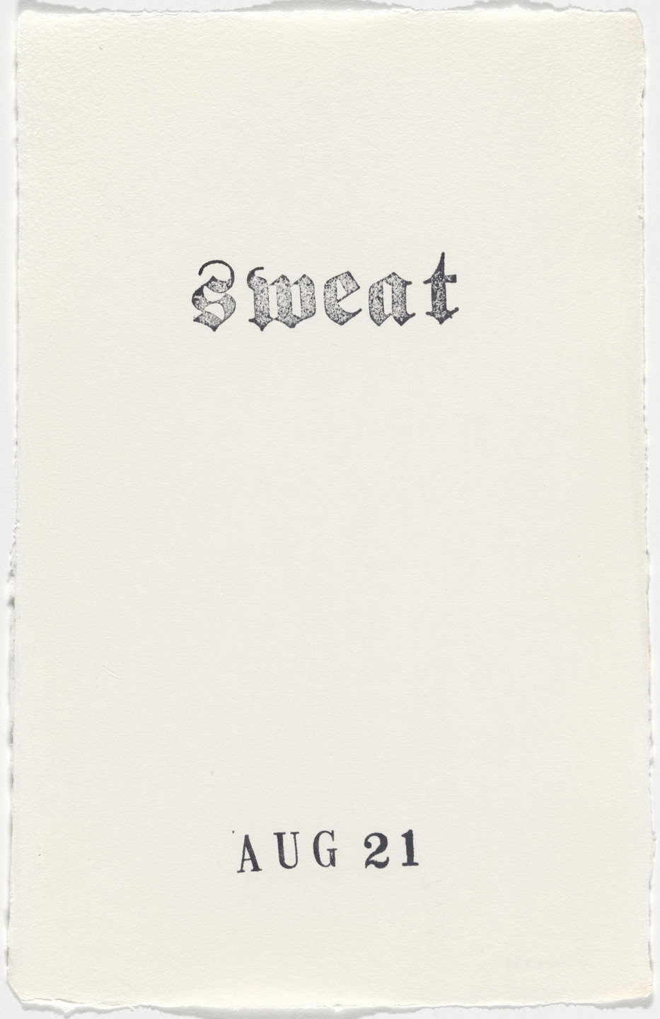 Kiki Smith. Untitled (Book of Hours). 1986–2003