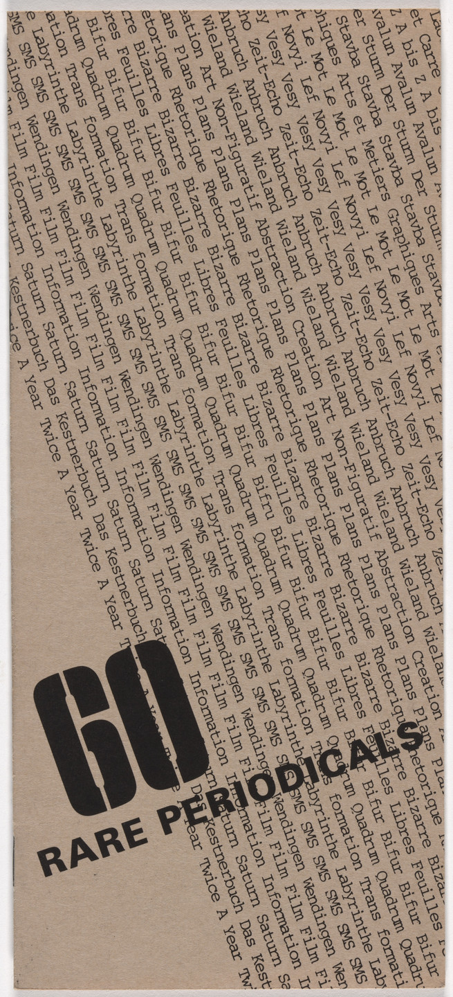 Elaine Lustig Cohen. Booklists for Ex Libris. 1979–1983