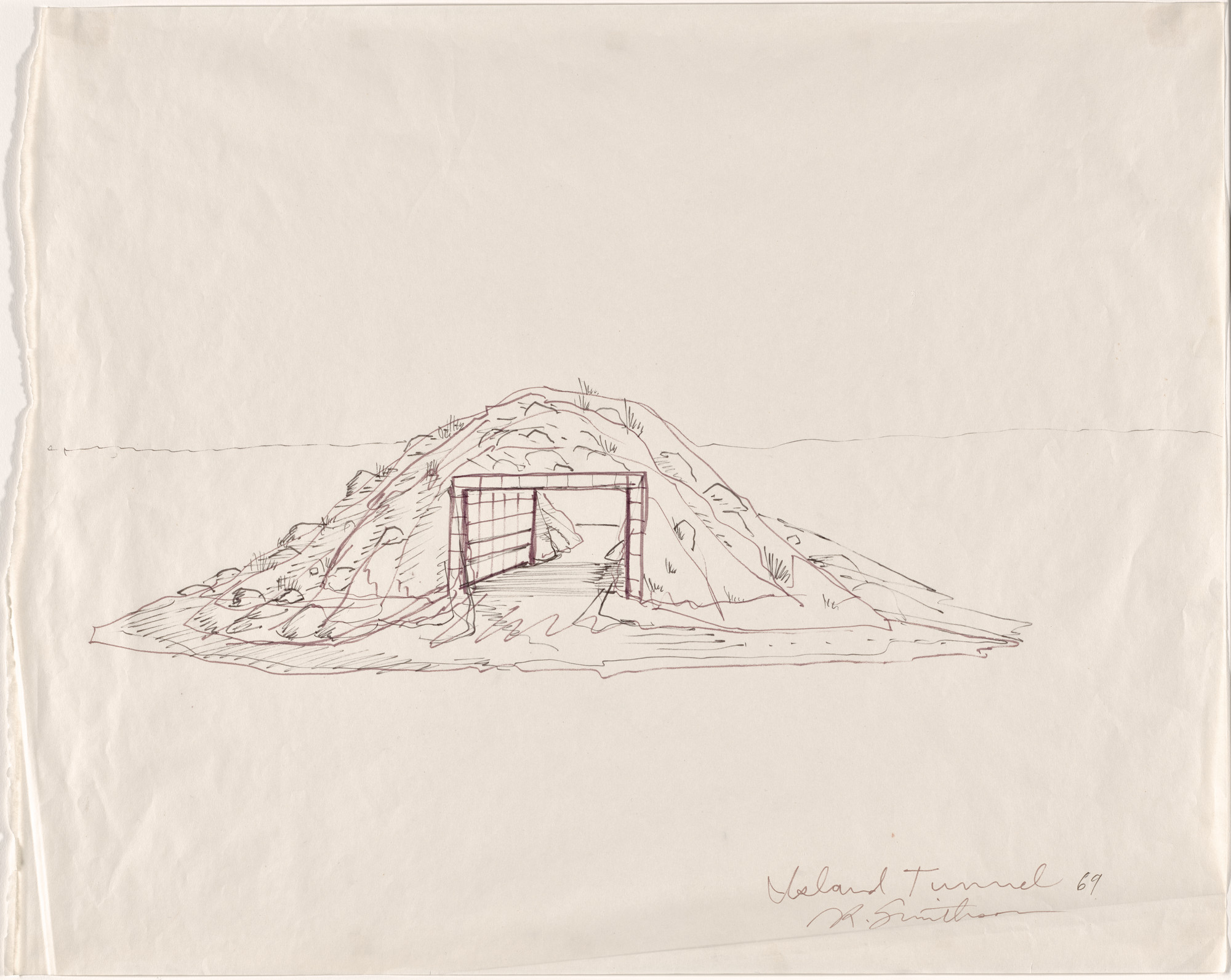 Robert Smithson. Island Tunnel