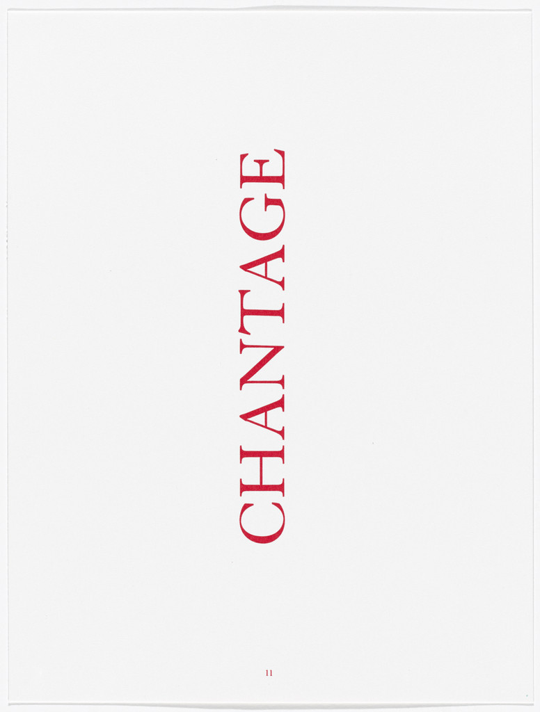 CHANTAGE