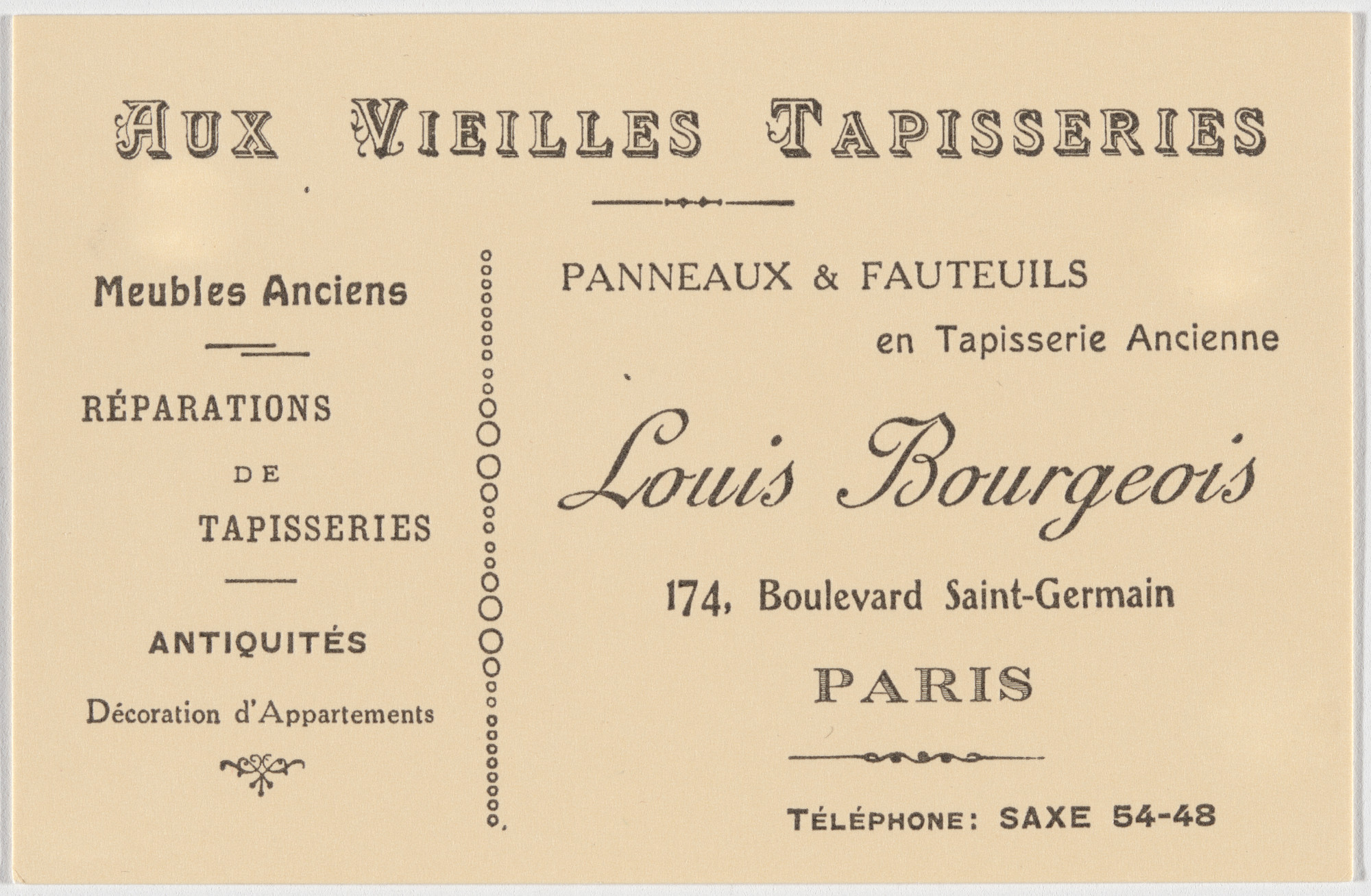 Louise Bourgeois. Aux Vieilles Tapisseries: 44 Sentences de Louise Bourgeois , facsimile