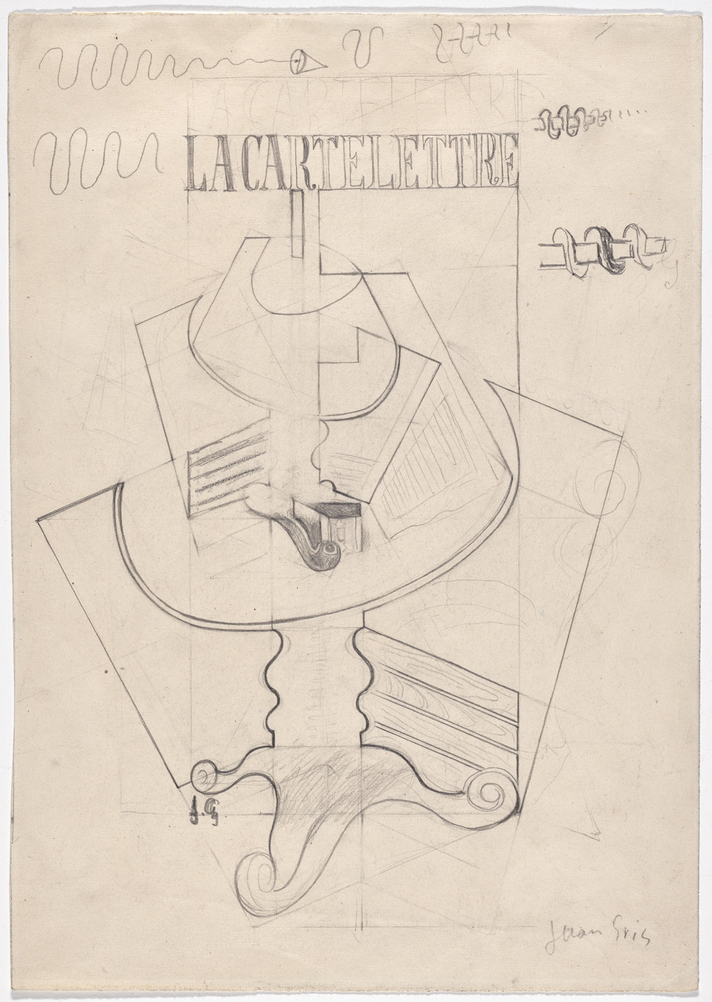 Juan Gris La Carte Lettre 1921 Moma