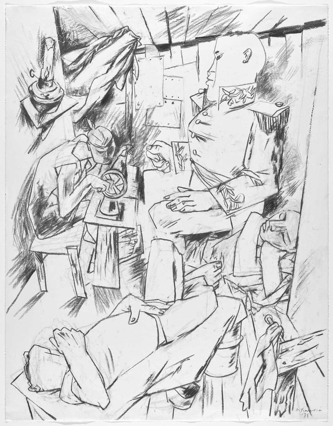Peter De Francia. Illustration for Aimé Césaire&#39;s Diary of a Return to the Native Country. 1978