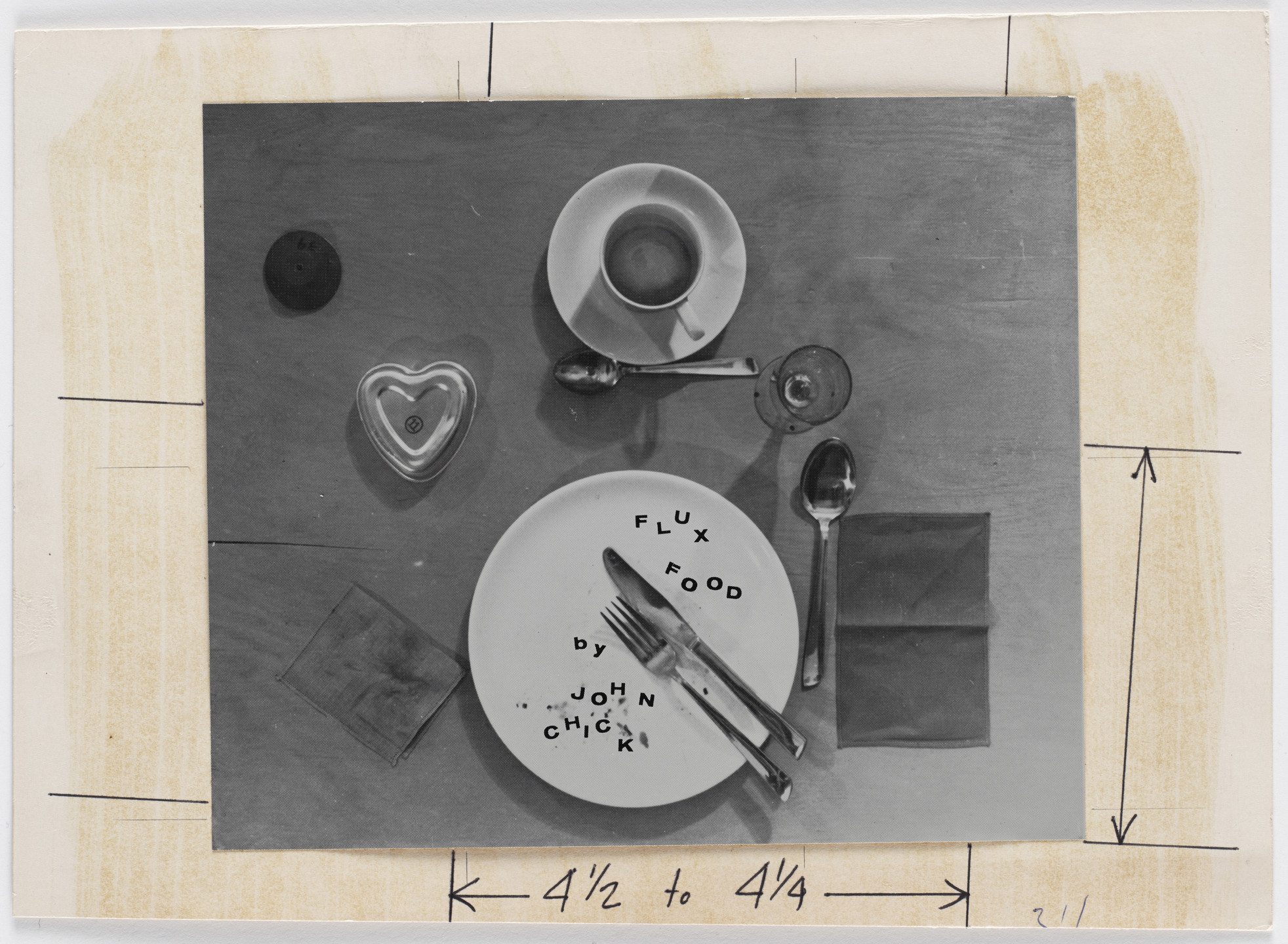 George Maciunas, John Chick. Mechanical for Flux Food. c. 1969