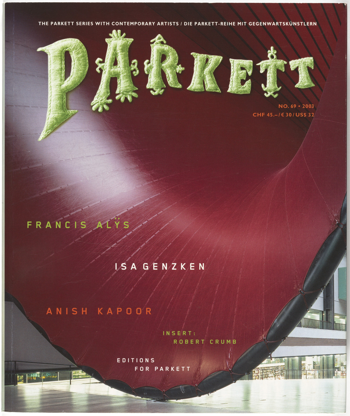 Various Artists, Francis Alÿs, Fiona Banner, R. Crumb, Isa Genzken, Anish Kapoor. Parkett no. 69. 2004