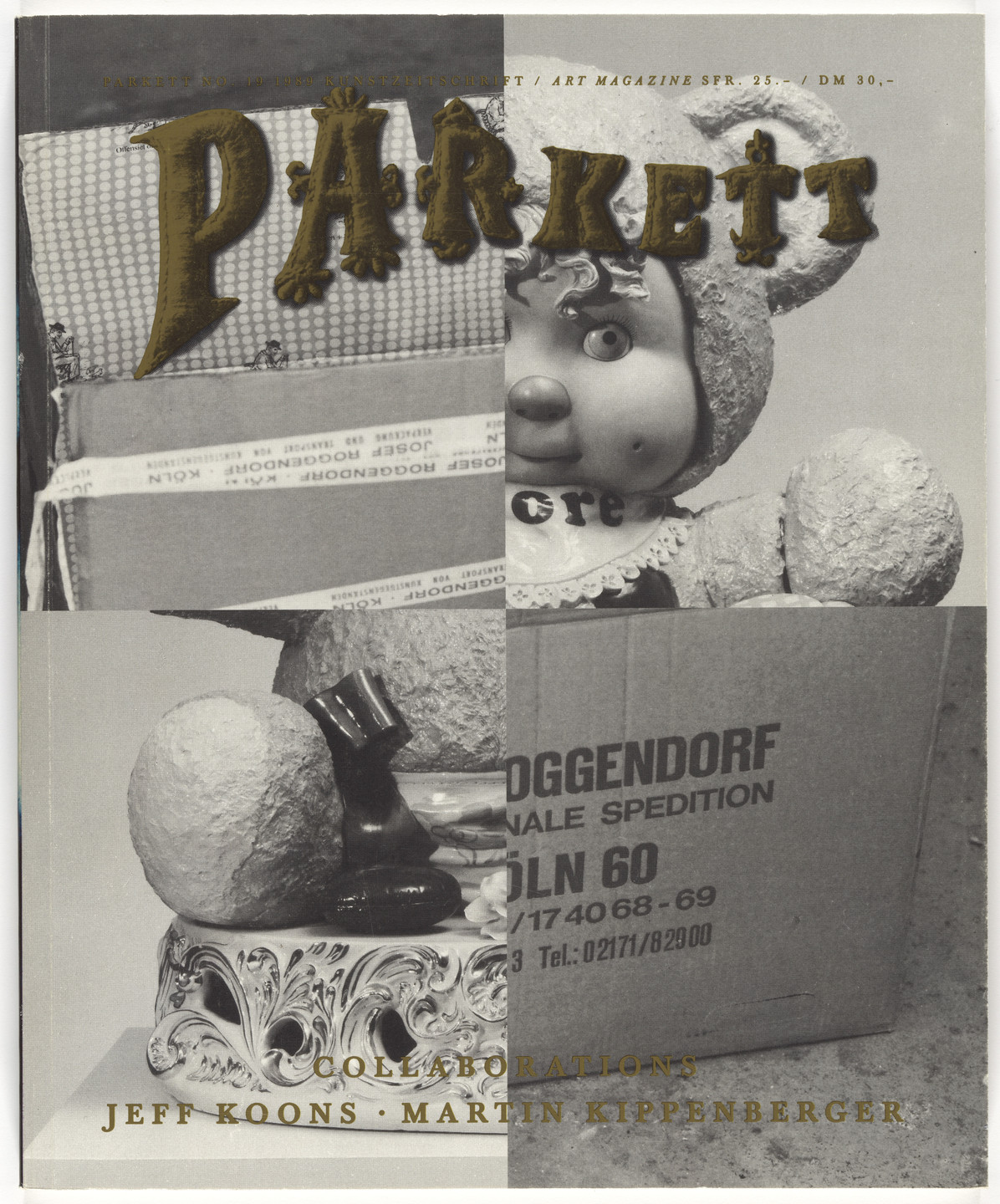 Martin Kippenberger, Jeff Koons, Ross Bleckner, Various Artists. Parkett no. 19. 1989