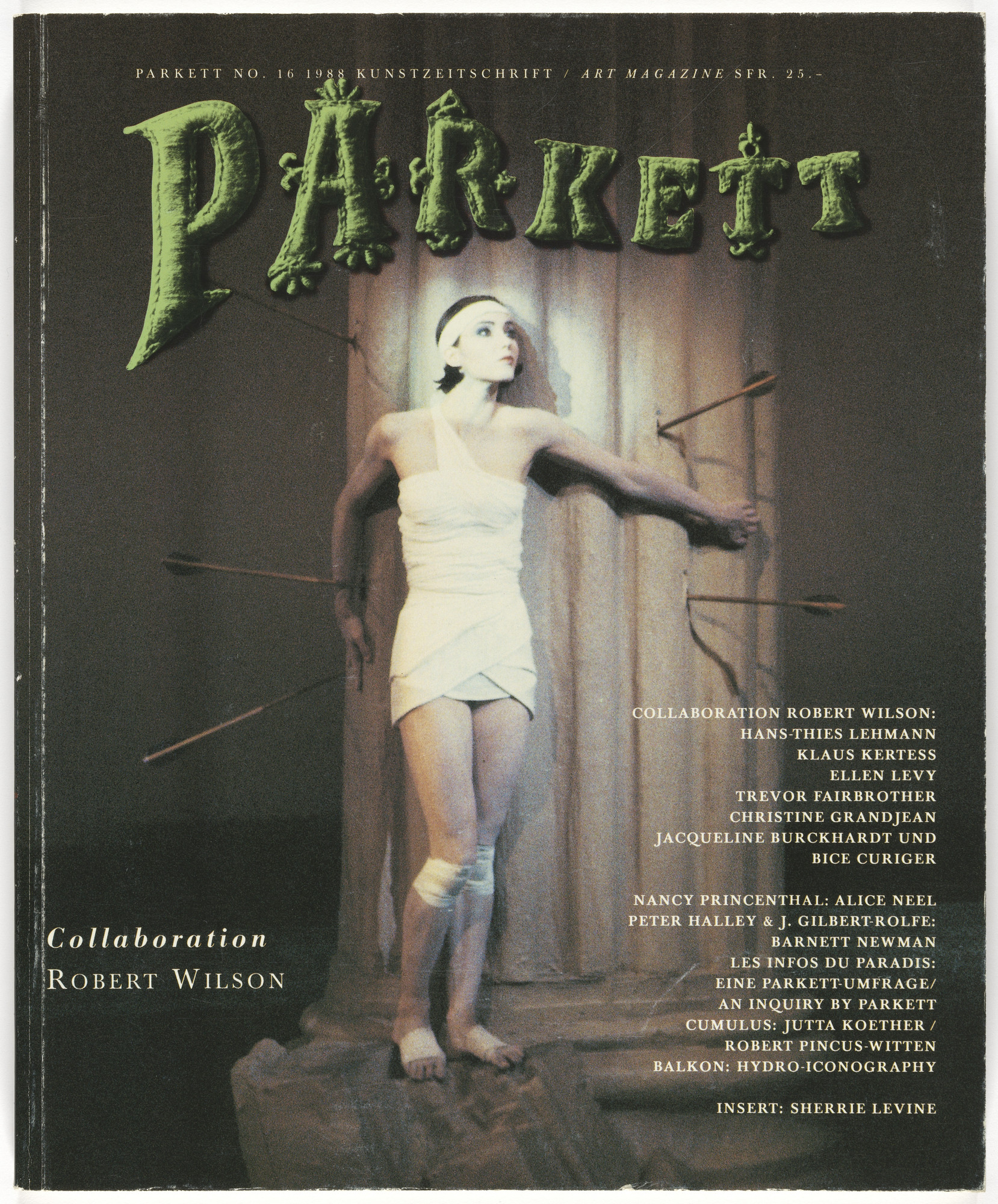 Robert Wilson, Sherrie Levine, Markus Raetz, Various Artists. Parkett no. 16