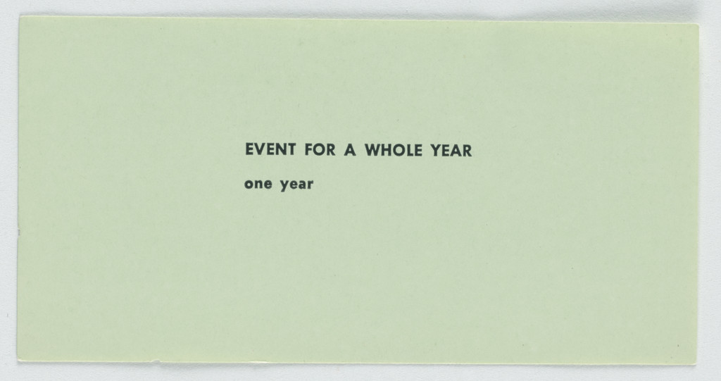 Event for a Whole Year