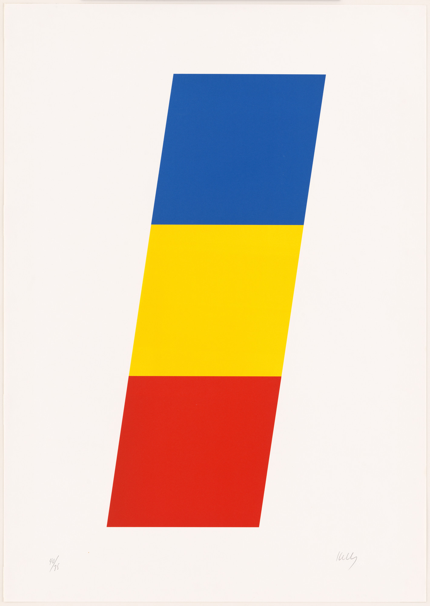 Ellsworth Kelly. Blue Yellow Red from Series of Ten Lithographs