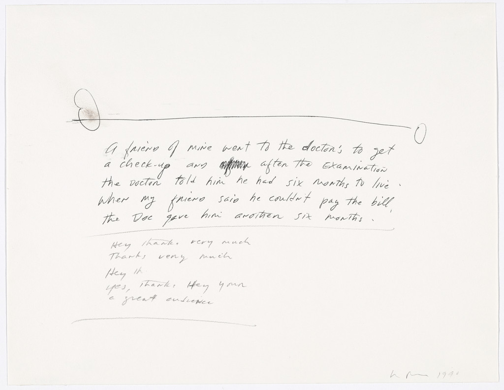 Untitled ("A friend of mine...")