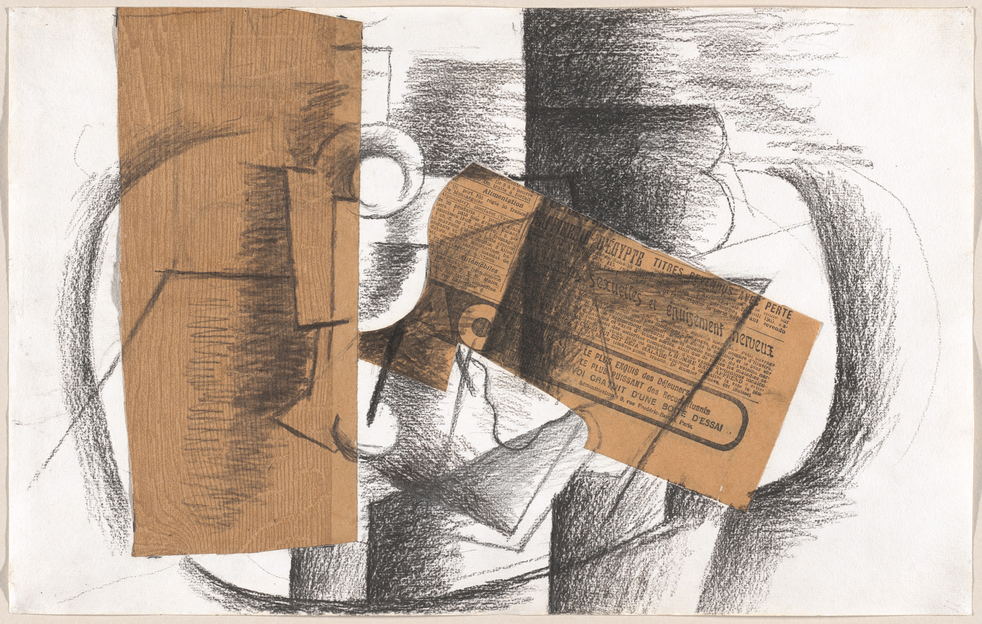 Georges Braque. Glass and Tobacco ( Verre et paquet de tabac )
