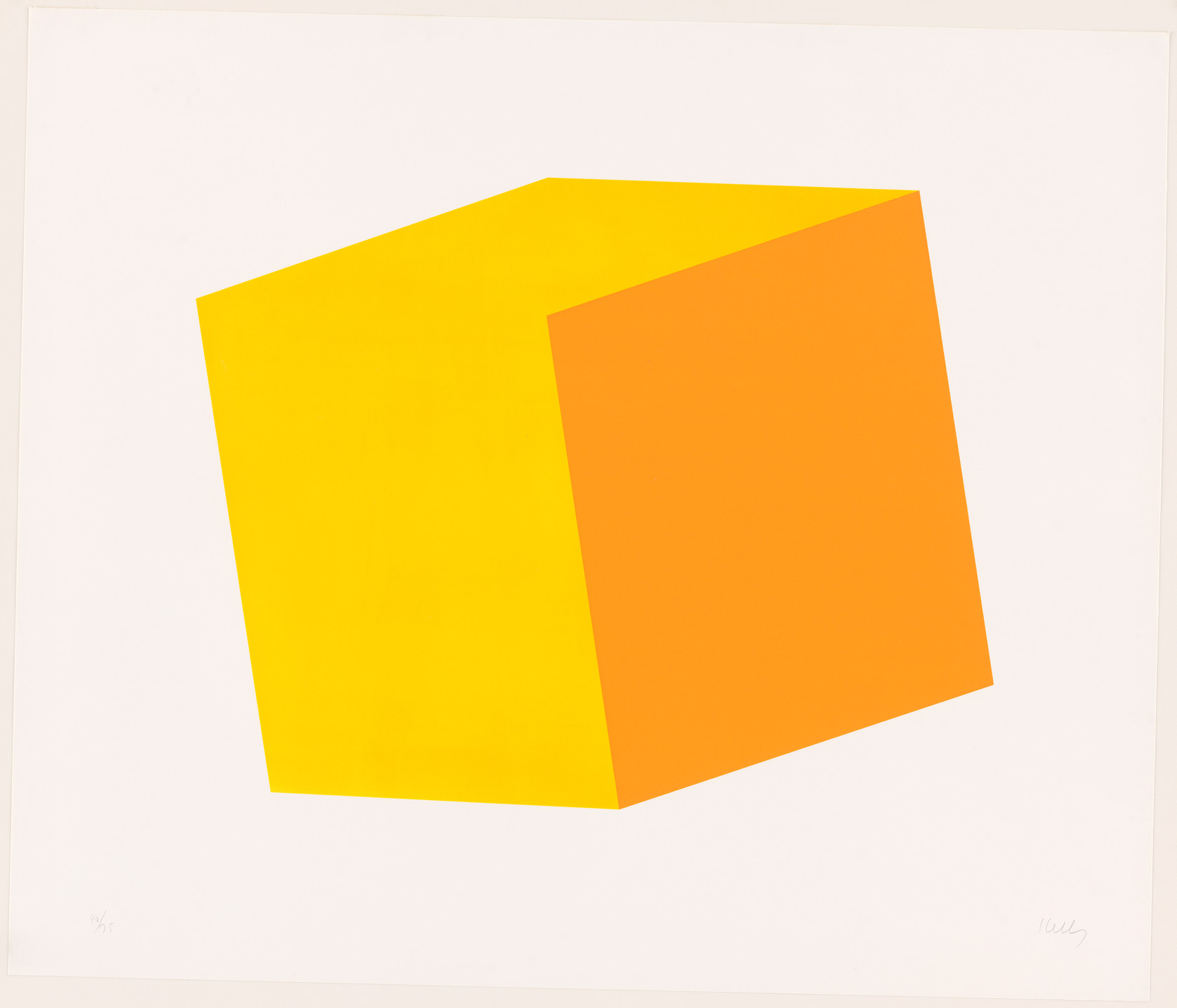 Ellsworth Kelly. Yellow Orange from Series of Ten Lithographs. 1970