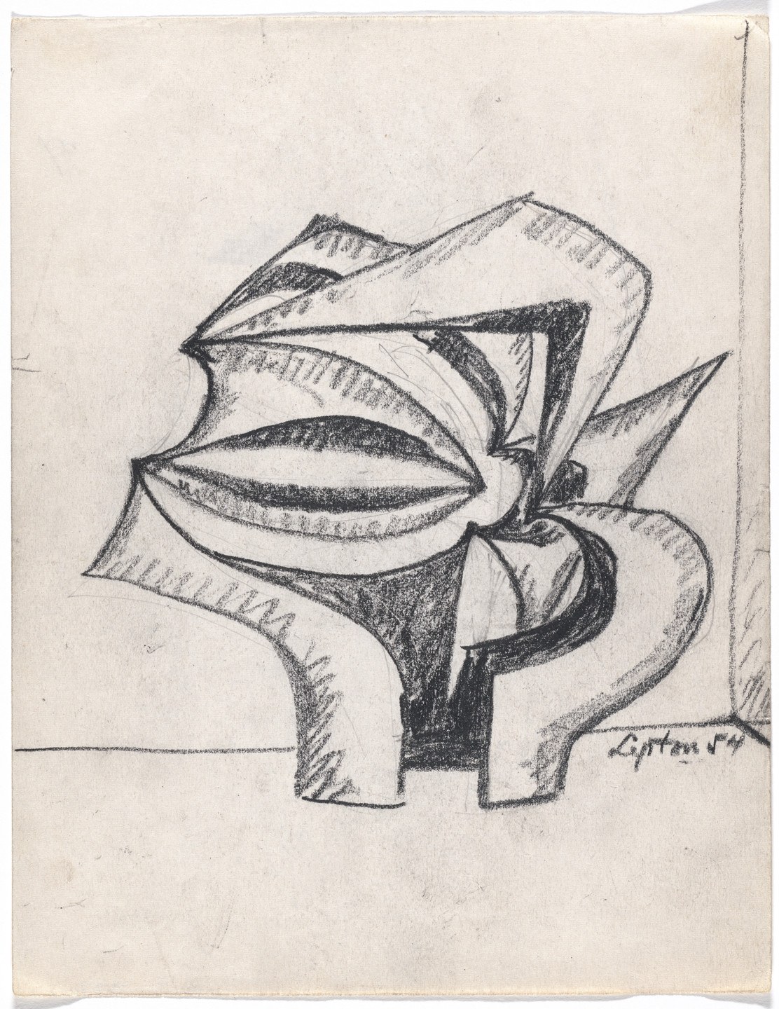Seymour Lipton. Untitled. 1954