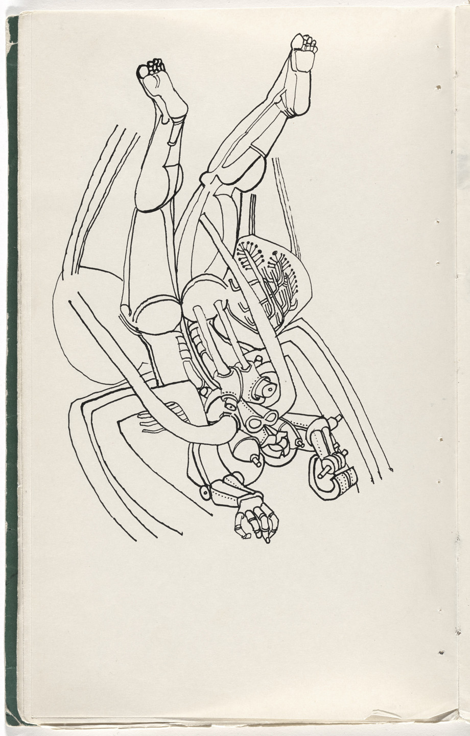 Ibrahim El-Salahi. Untitled from Prison Notebook. 1976