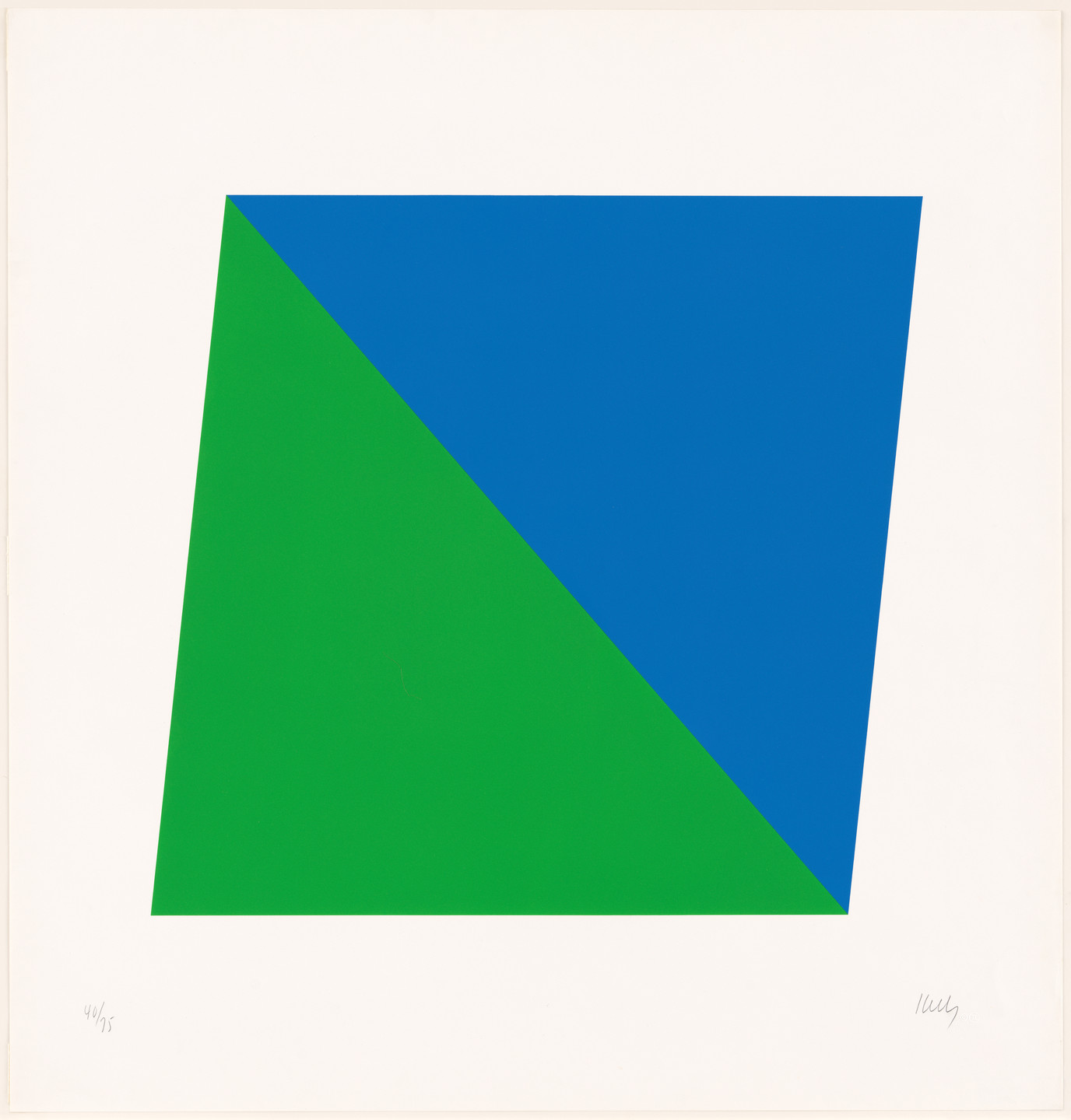 Ellsworth Kelly. Blue Green from Series of Ten Lithographs. 1970