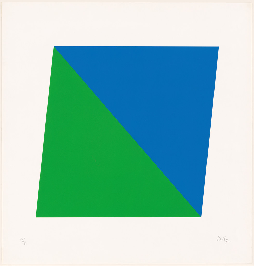 Blue Green from Series of Ten Lithographs
