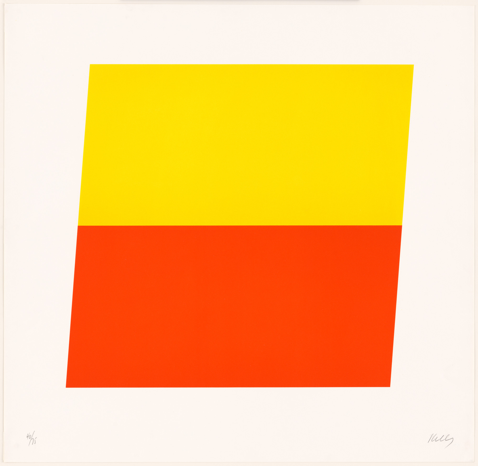 Ellsworth Kelly. Yellow Red-Orange from Series of Ten Lithographs