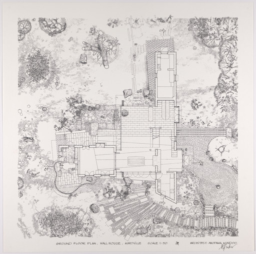 Anupama Kundoo. Wall House, Auroville, India (Plan). 1997–2000