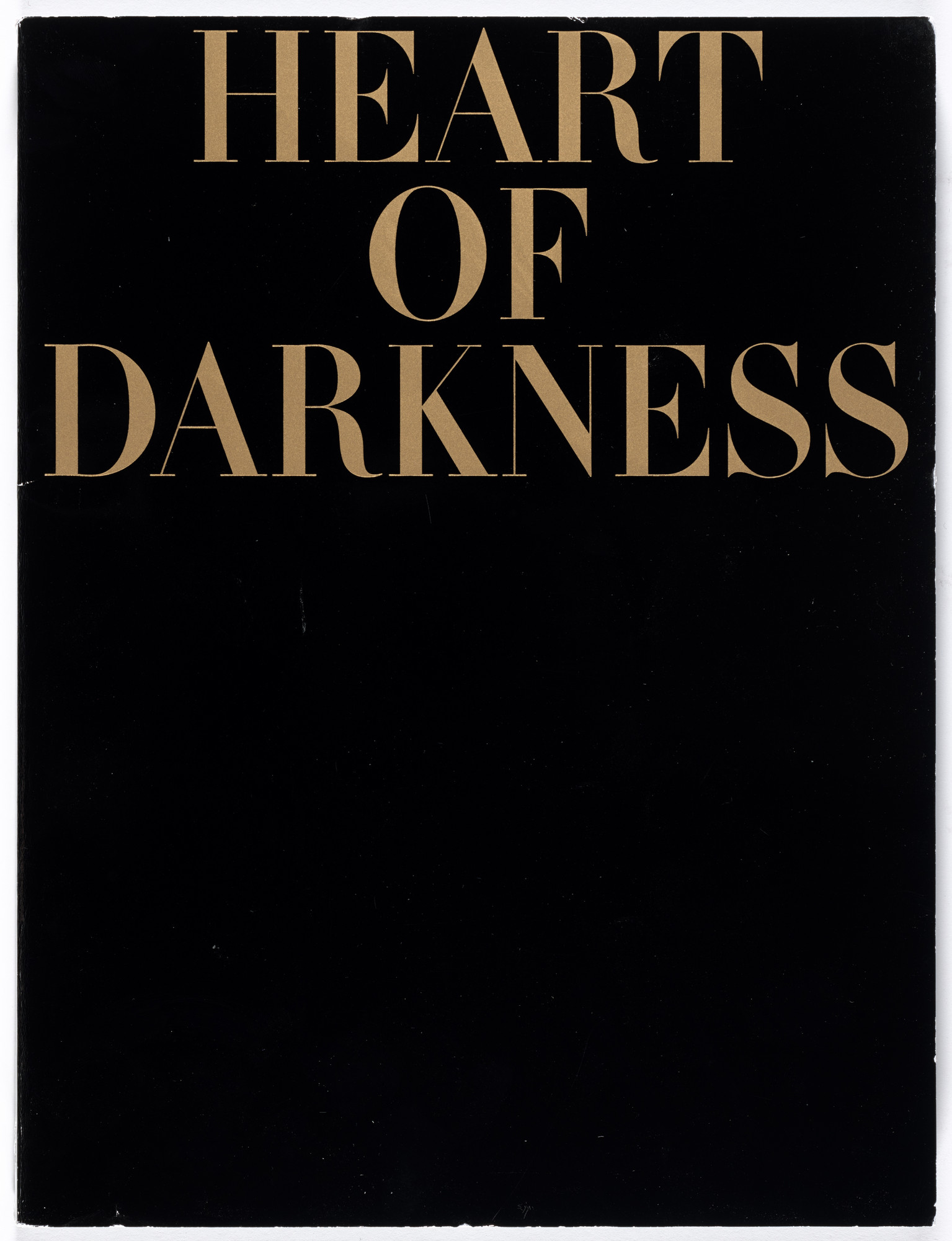 Fiona Banner. Heart of Darkness