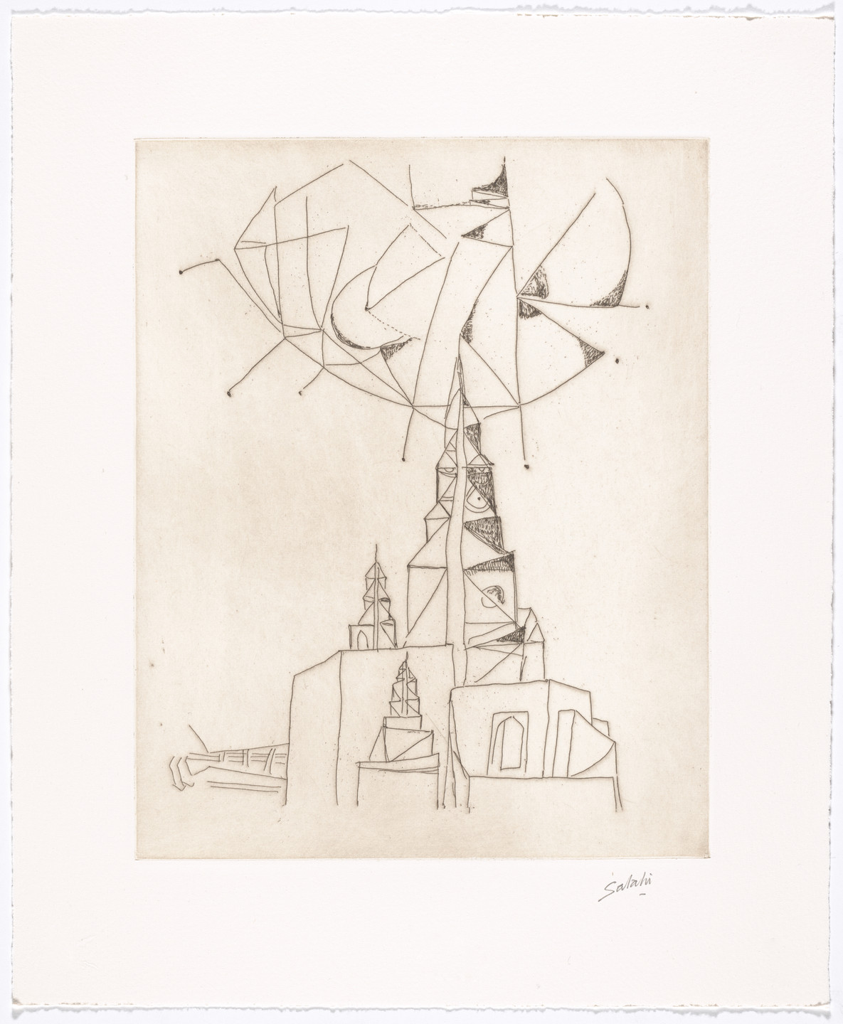 Ibrahim El-Salahi. Untitled from The Group. 2016