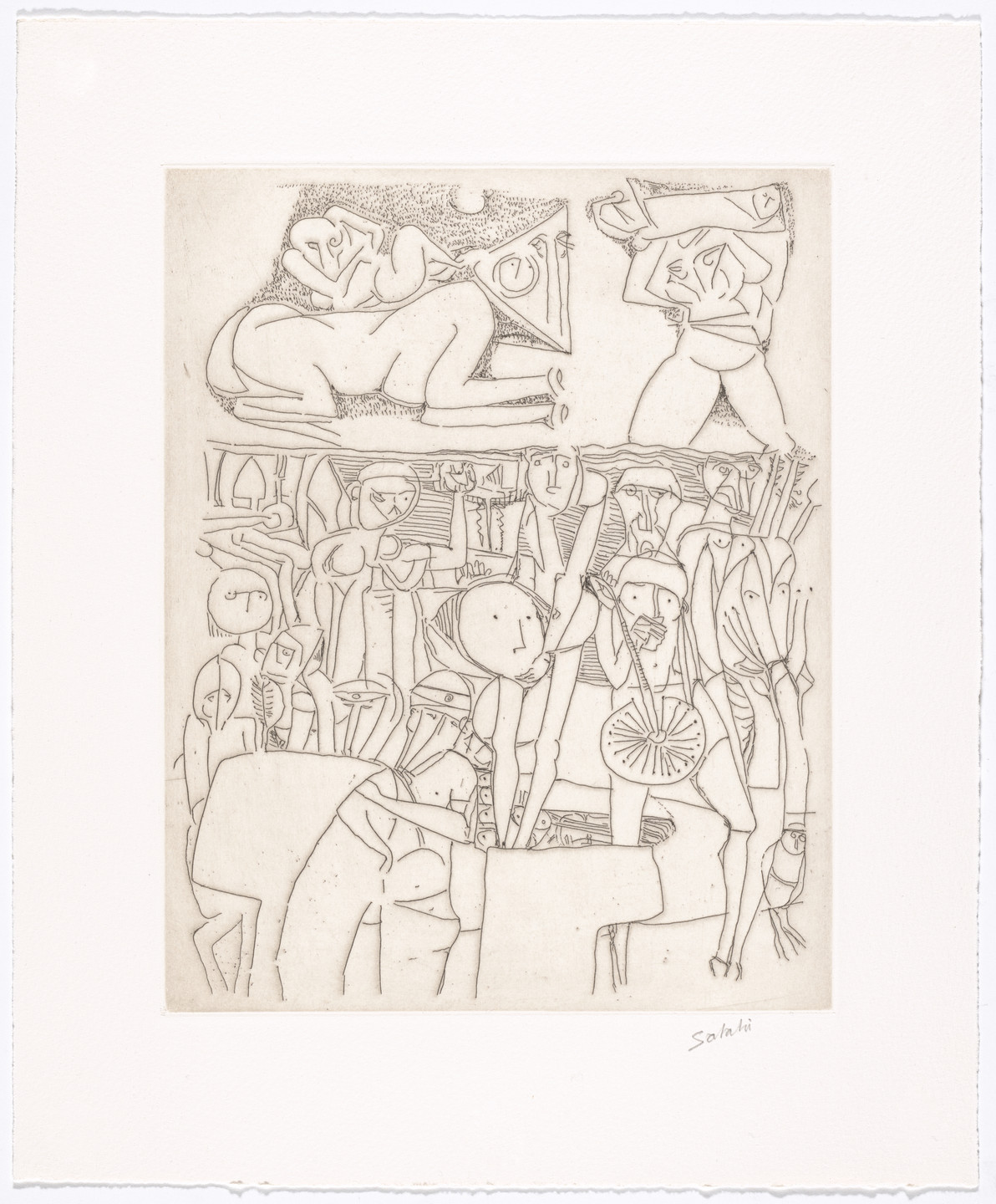 Ibrahim El-Salahi. Untitled from The Group. 2016