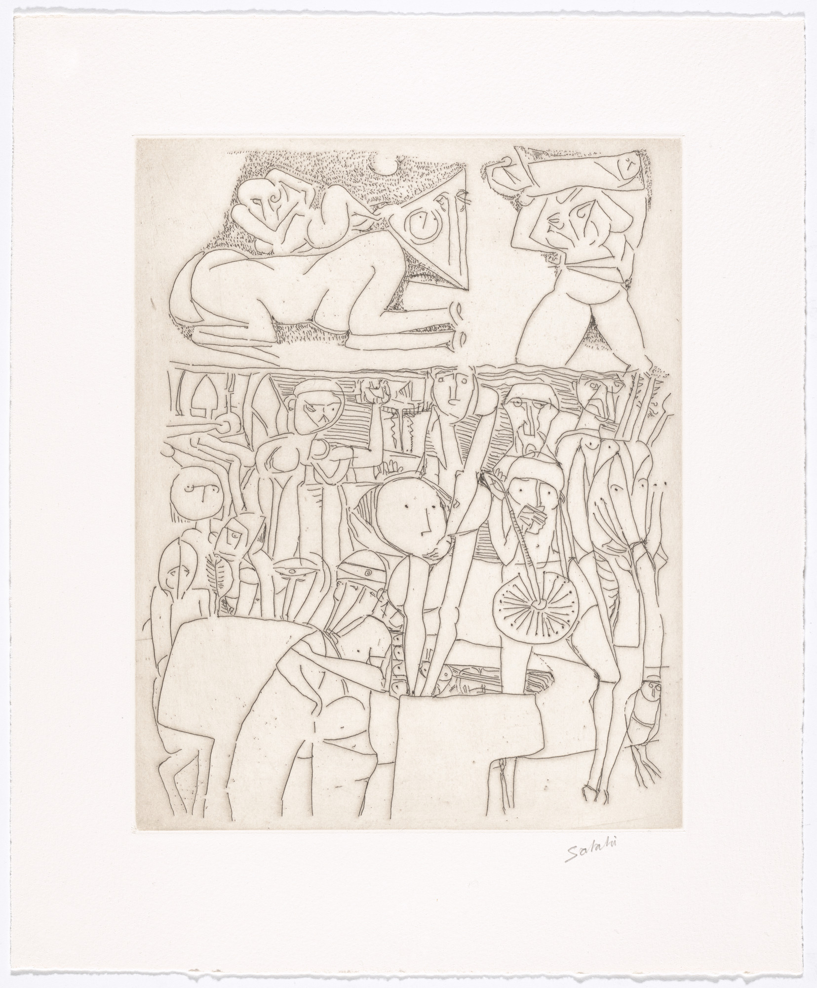 Ibrahim El-Salahi. Untitled from The Group