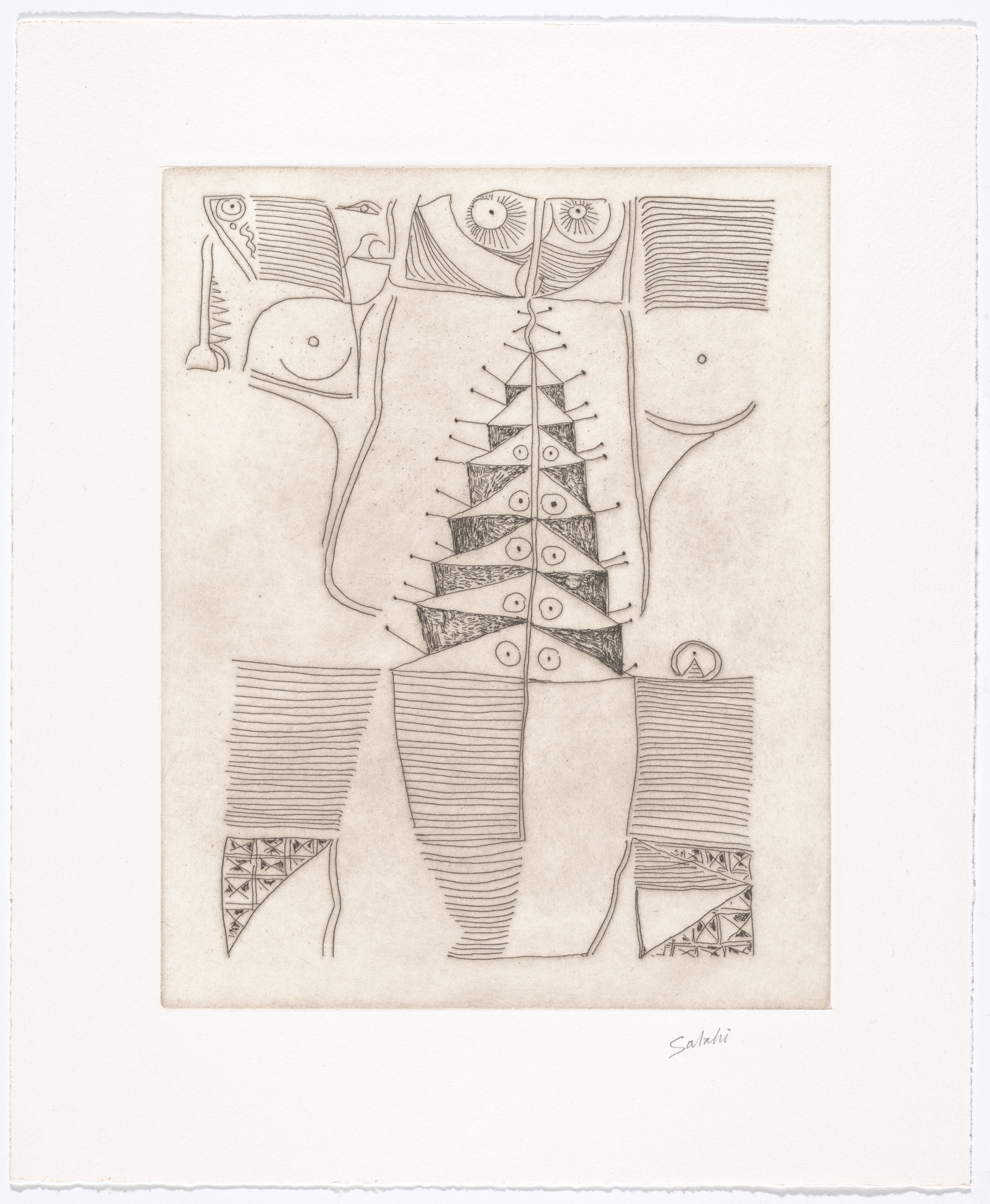 Ibrahim El-Salahi. Untitled from The Group