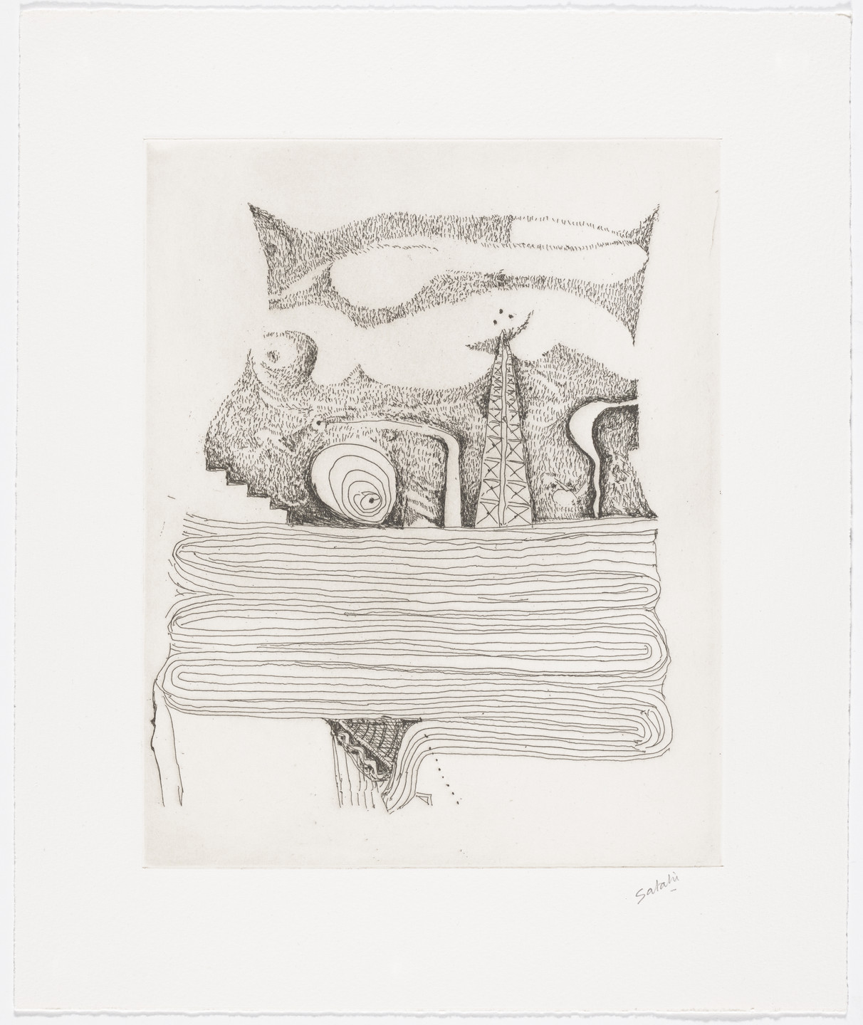 Ibrahim El-Salahi. Untitled from The Group. 2016