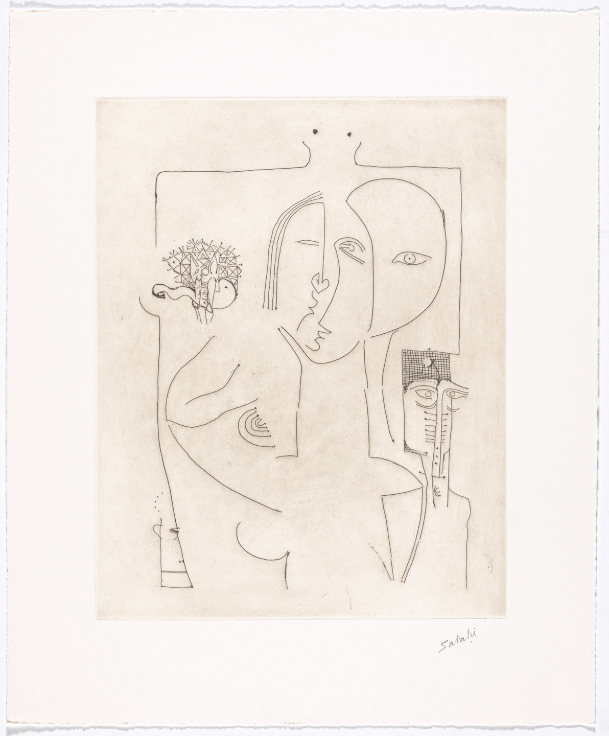 Ibrahim El-Salahi. Untitled from The Group. 2016