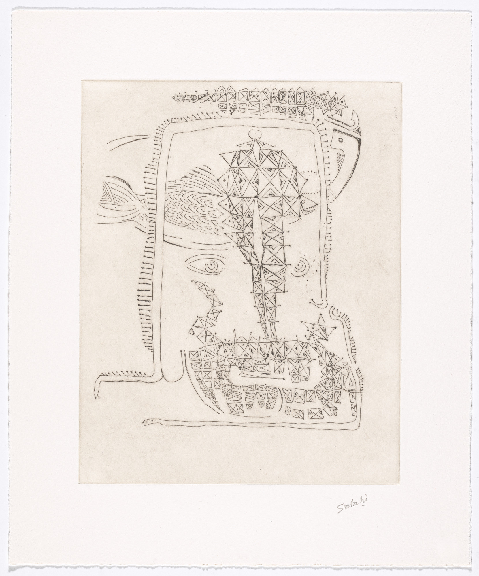 Ibrahim El-Salahi. Untitled from The Group