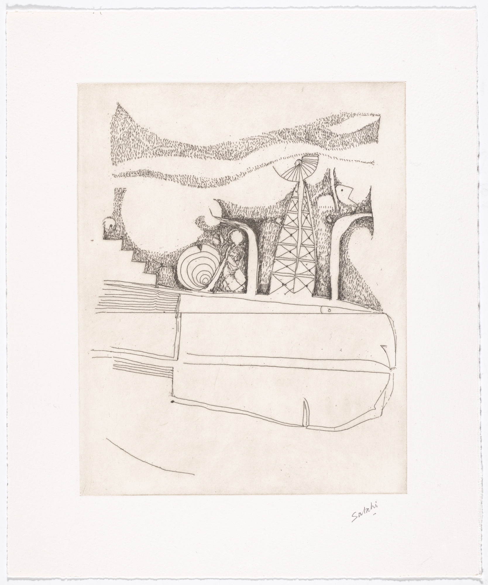 Ibrahim El-Salahi. Untitled from The Group