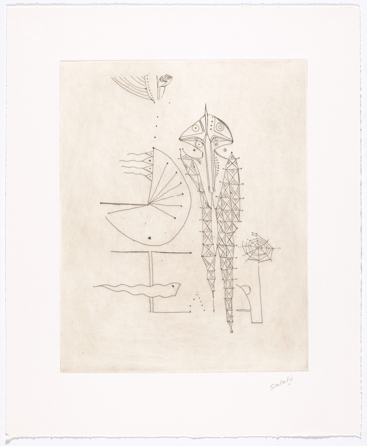 Ibrahim El-Salahi. Untitled from The Group. 2016