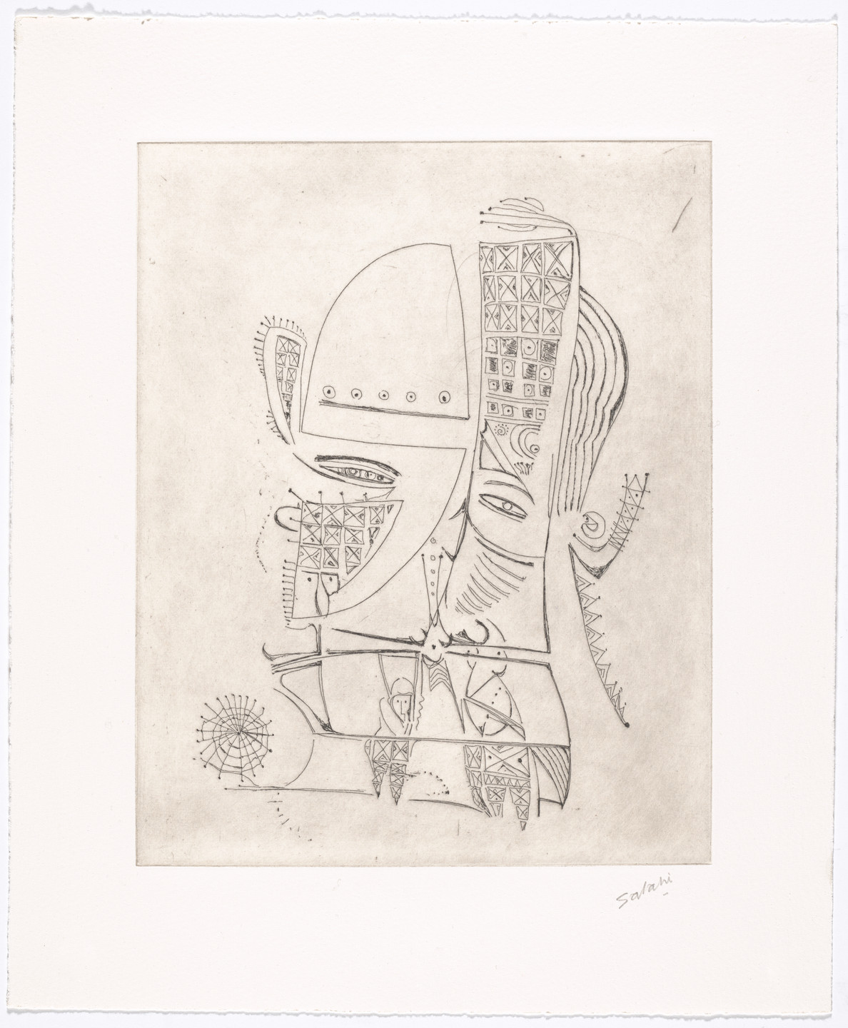 Ibrahim El-Salahi. Untitled from The Group. 2016