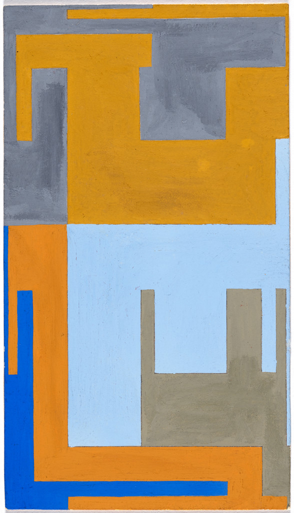 Study for Surface Distribution on a Modulated Reticular System no. 3 (Distribuição de superfície sobre um sistema reticular modulado no. 3)