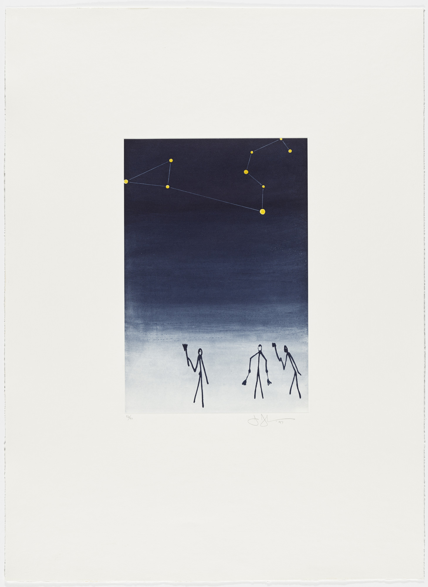 Jasper Johns. Leo from The Leo Castelli 90th Birthday Portfolio