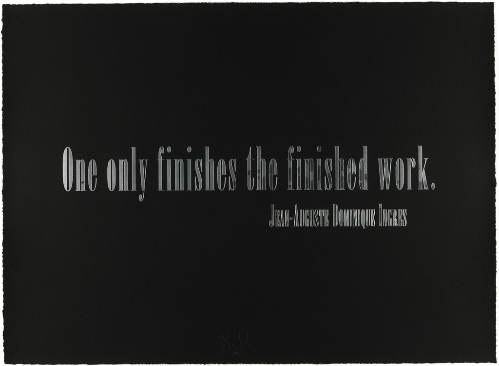 'Titled Quotation (For L.C.)' from The Leo Castelli 90th Birthday Portfolio