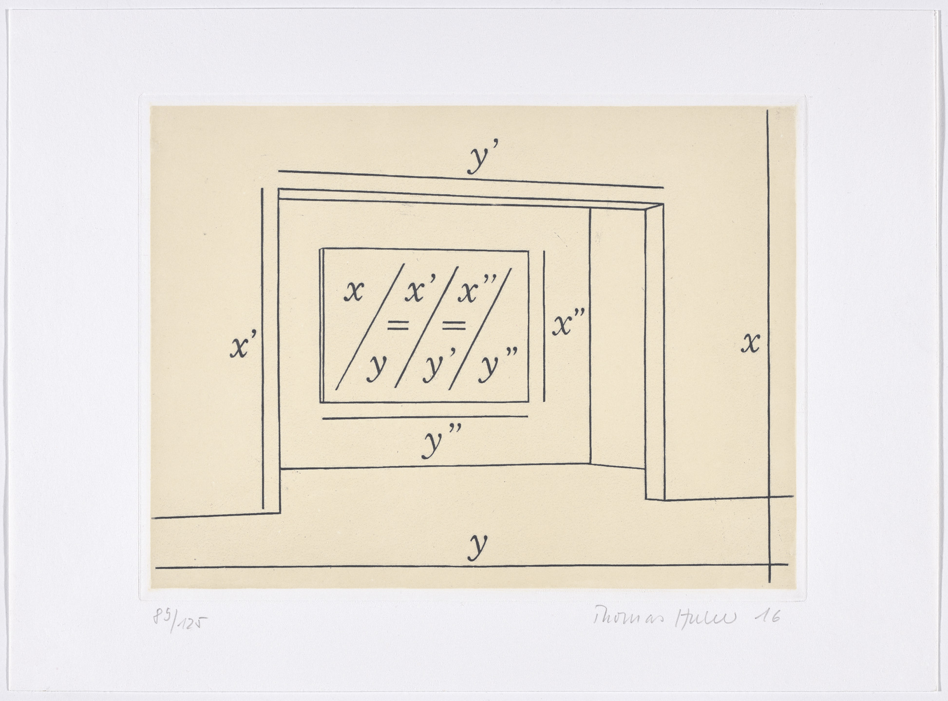 Thomas Huber. White Ratios (Weisse Verhältnisse). 2016