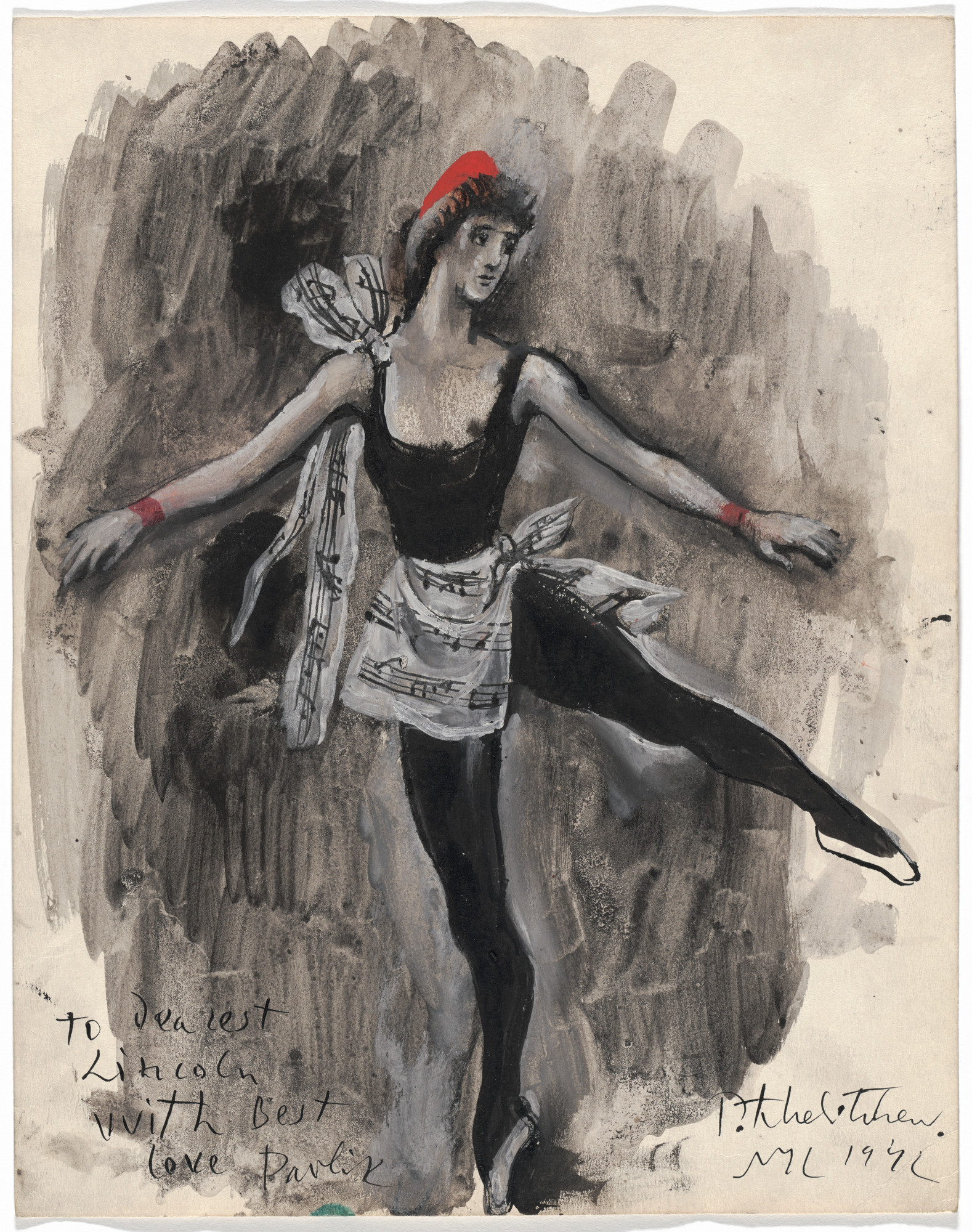 Pavel Tchelitchew. Pas de Deux, costume design for the ballet