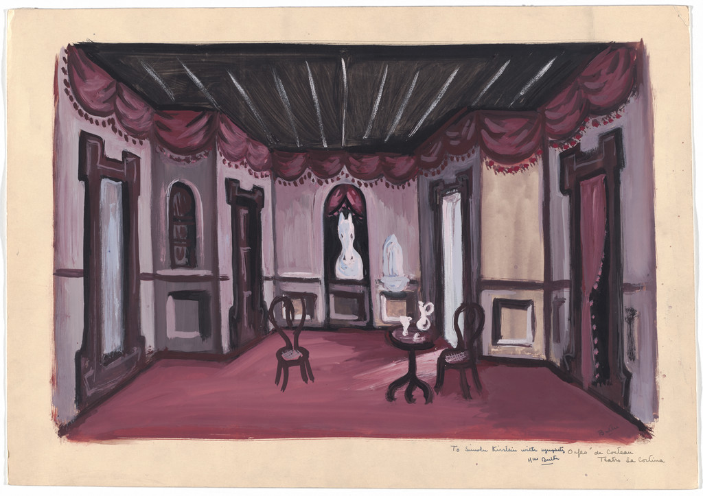 Orpheus. Design for scenery for the play