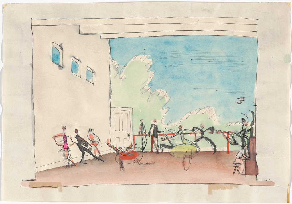 Ballet School. Designs for scenery