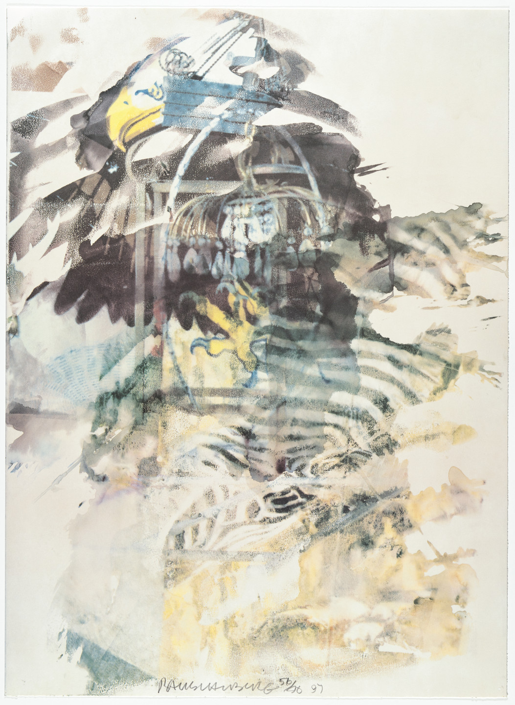 Robert Rauschenberg. Caucus from The Leo Castelli 90th Birthday Portfolio. 1997, published 1998